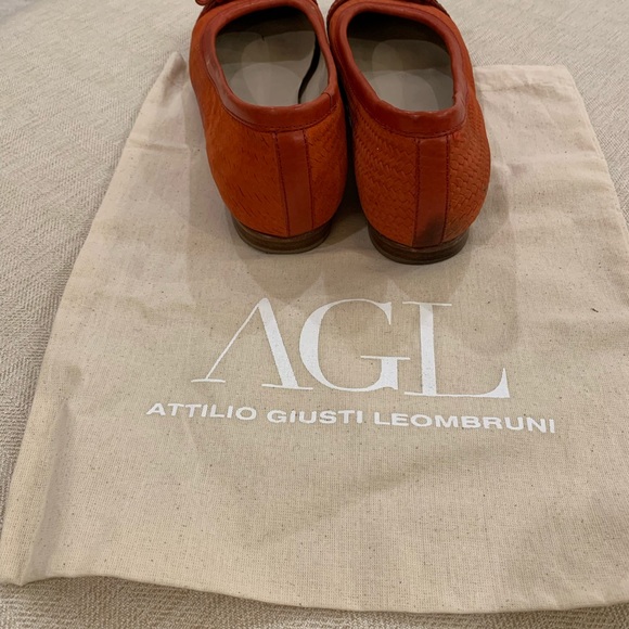 AGL Cap Toe Ballet Flat - Orange/Burnt Siena - 8.5 - Picture 3 of 5